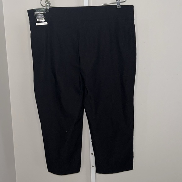 NWT Counterparts Luxe Stretch Mid Rise Crop Black Pants Size XL - Picture 5 of 7